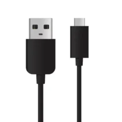 LED väckarklocka med projektor & spegel, USB-C/batteri, svart