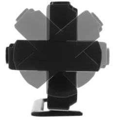 LED väckarklocka med projektor & spegel, USB-C/batteri, svart