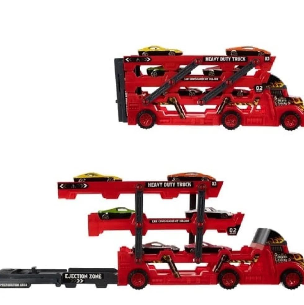 Leksaksbilar med transporter / 7-delars set för kreativ lek