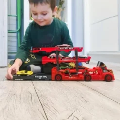 Leksaksbilar med transporter / 7-delars set för kreativ lek