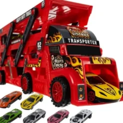 Leksaksbilar med transporter / 7-delars set för kreativ lek