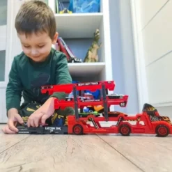 Leksaksbilar med transporter / 7-delars set för kreativ lek