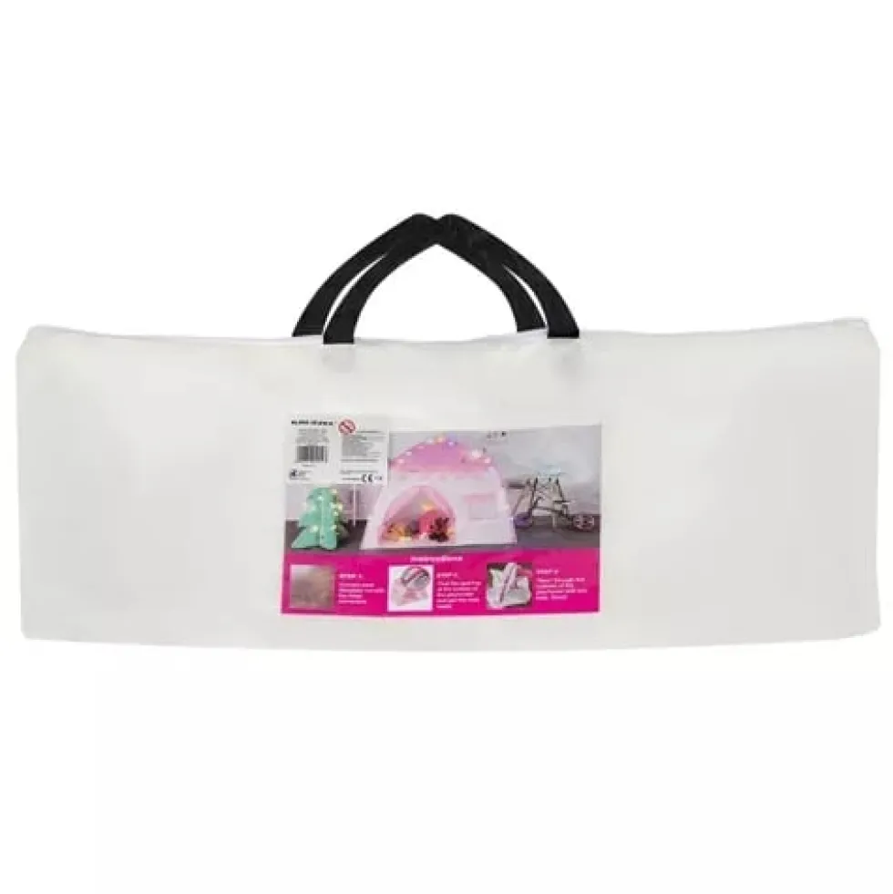 Lektält för barn / barntält med LED 130 cm