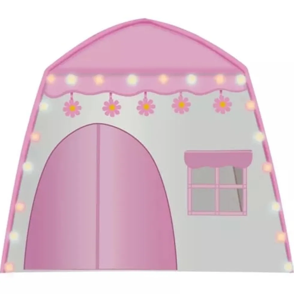 Lektält för barn / barntält med LED 130 cm