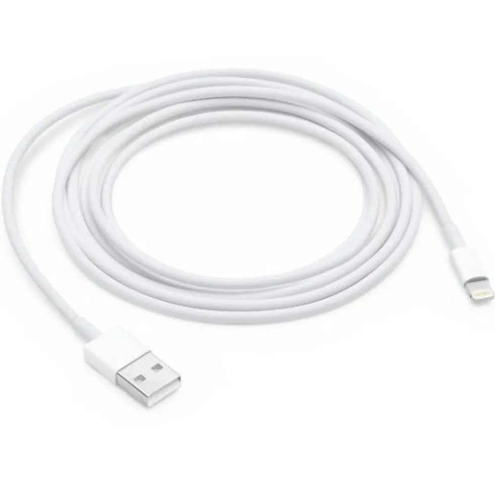 Lightning-kabel till iPhone & iPad, 2 meter, Vit-- CE Certifikat
