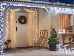 Ljusridå 500 LED kallvit IP44 för inom/utomhus