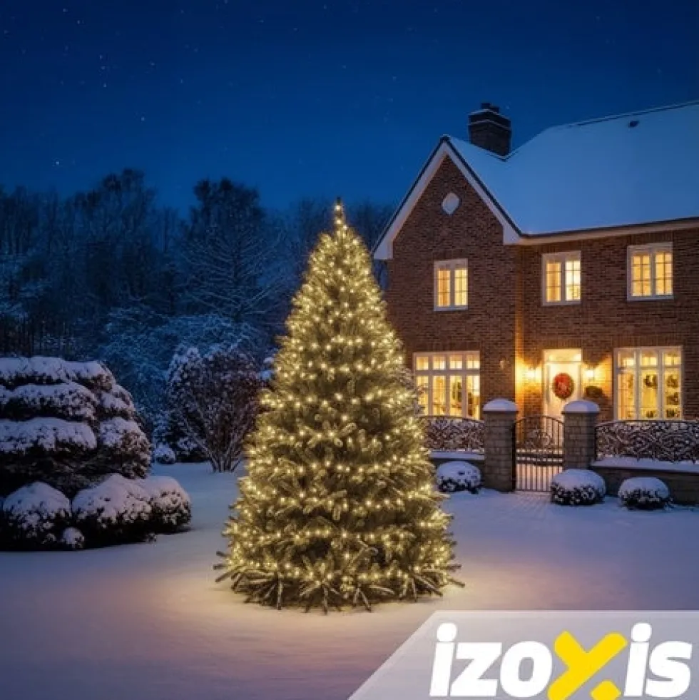 Ljusslinga 30 m 300 LED varmvitt 8 lägen IP44 för inom/utomhus
