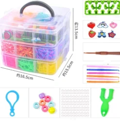 Loom Bands Kit - 1500st i 23 färger