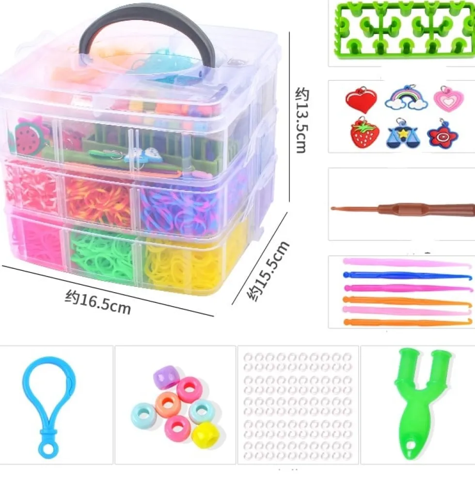 Loom Bands Kit - 1500st i 23 färger