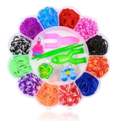 Loom Bands Kit - 600st i olika färger och flera tillbehör