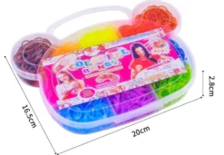 Loom Bands Kit - 600st i olika färger och flera tillbehör