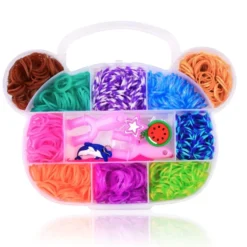 Loom Bands Kit - 600st i olika färger och flera tillbehör