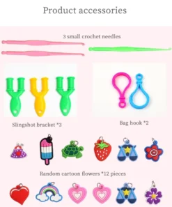 Loom Bands Kit - 600st i olika färger och flera tillbehör