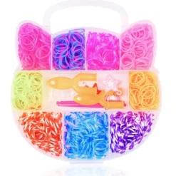 Loom Bands Kit - 600st i olika färger och flera tillbehör