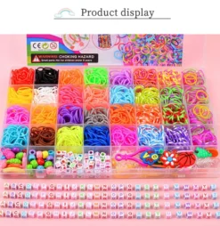 Loom Bands Kit - 600st i olika färger och flera tillbehör
