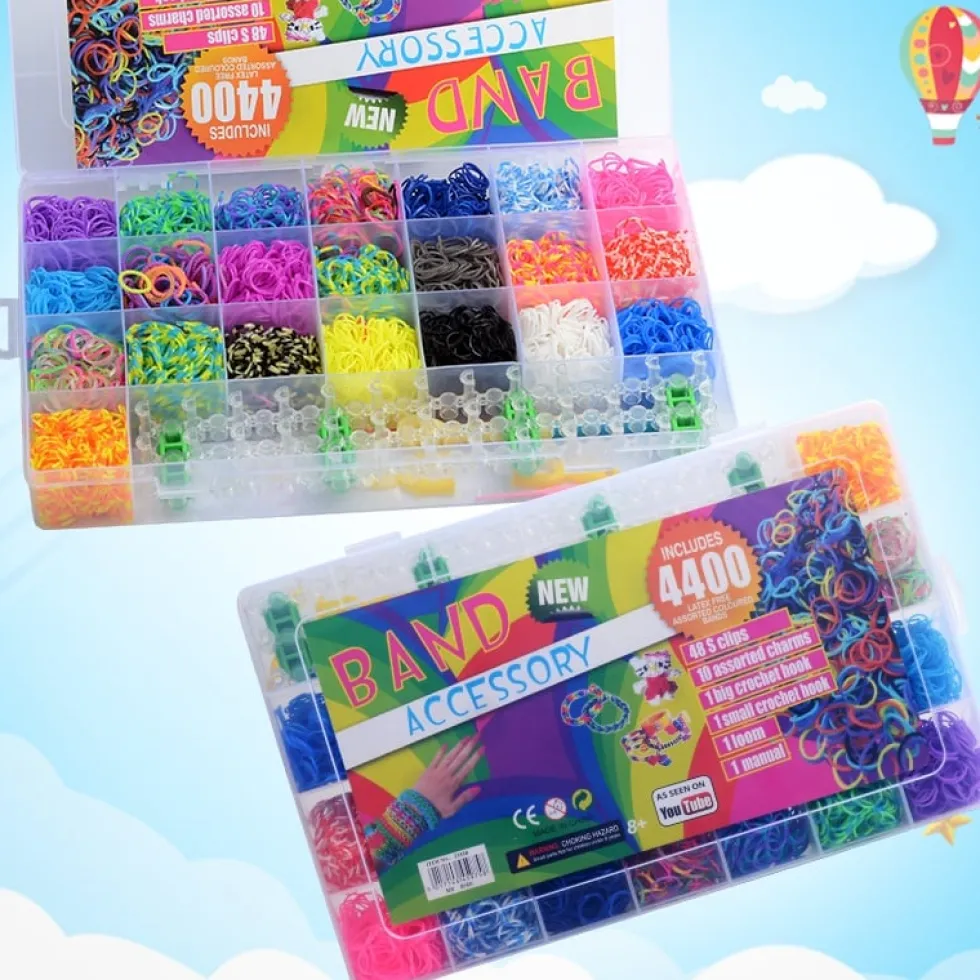 Loom Bands Kit - 4400st och tillbehör.