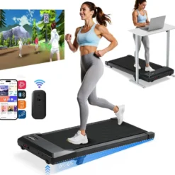 Löparband Foldbar Walking Pad gåband löpband träning med 6 % lutning – 2.5 HP motor upp till 6,1 km/h