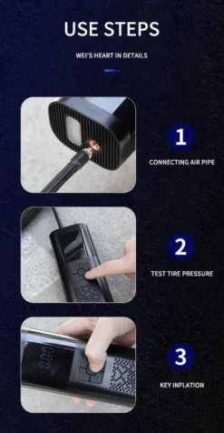 Luftkompressor för bil med digital display 150 psi