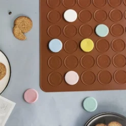 Macaron kakform i silikon 48-platser