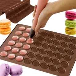 Macaron kakform i silikon 48-platser