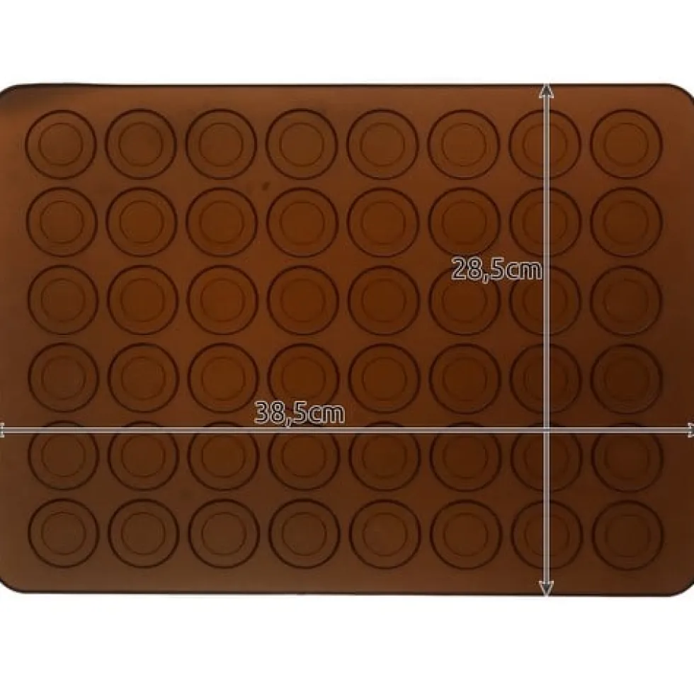 Macaron kakform i silikon 48-platser