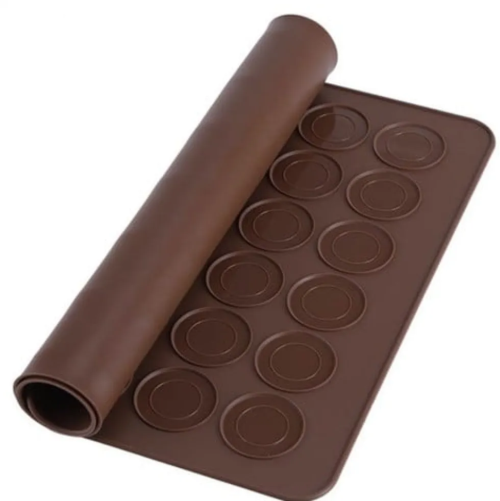 Macaron kakform i silikon 48-platser