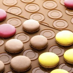 Macaron kakform i silikon 48-platser