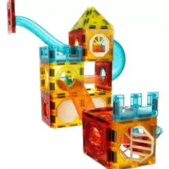 Magnetic tiles 75 delar / Magnetiska byggklossar för barn