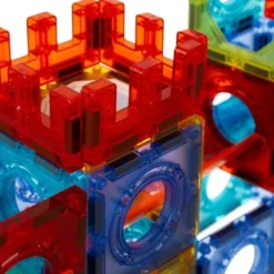 Magnetiska byggblock 3D kulbana 110 delar med LED, 3+ år