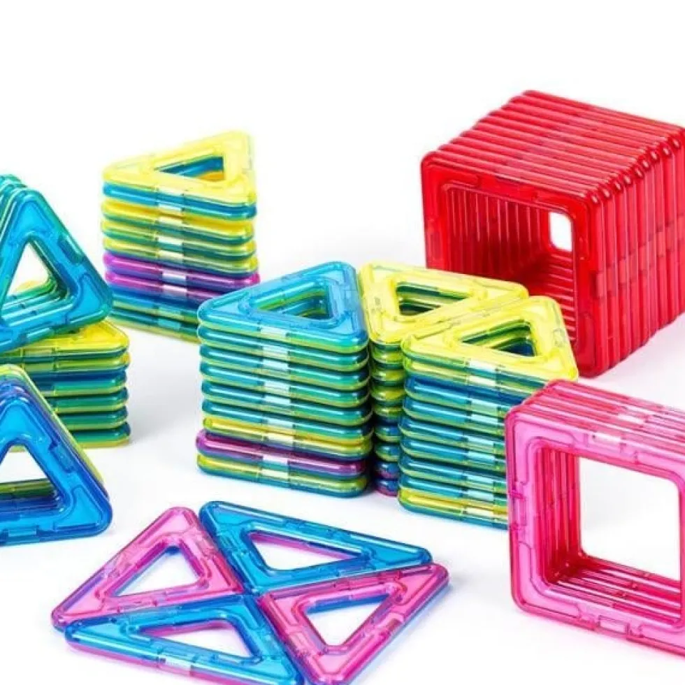 Magnetiska plattor brickor Tile Bygg med 40st Magneter multifärg
