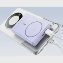 Magnetisk Powerbank 5000 mAh – Trådlös Laddning 15W & 20W Snabbladdning USB-C/Lightning