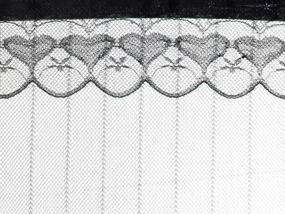Magnetiskt myggnät för dörr 110x220 cm svart polyester med stift