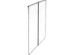 Magnetiskt myggnät för dörr 160x230 cm svart med klämmor