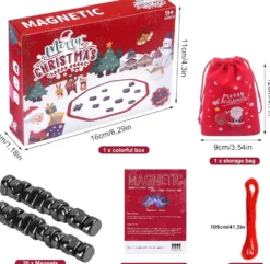 Magnetiskt schackspel - 2024 familjespel - Kul magnet schackspel magneter X-mas
