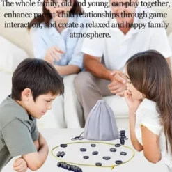 Magnetiskt SchackspelPusselstrategispelBrädspel - Roligt Magnetiskt Brädspel -julklappar
