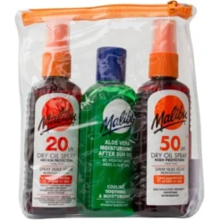 Malibu Dry Oil SPF20 & SPF50 + After Sun 3-pack