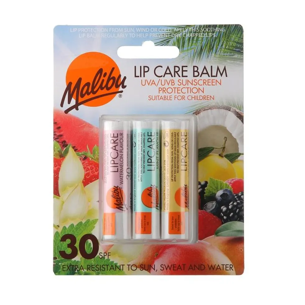 Malibu Lip Care Balm SPF30 3x5g