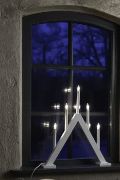Markslöjd Ariele adventsljusstake vit, 52 cm