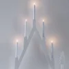 Markslöjd Bjurfors adventsljusstake röd och vit, 77 cm