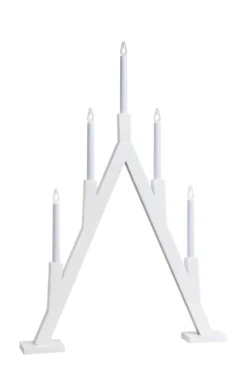 Markslöjd Bjurfors adventsljusstake röd och vit, 77 cm