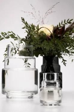 Markslöjd Glimmer glasvas grå 19 cm