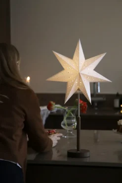 Markslöjd Noella uppladdningsbar adventsstjärna