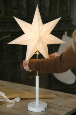 Markslöjd Noella uppladdningsbar adventsstjärna