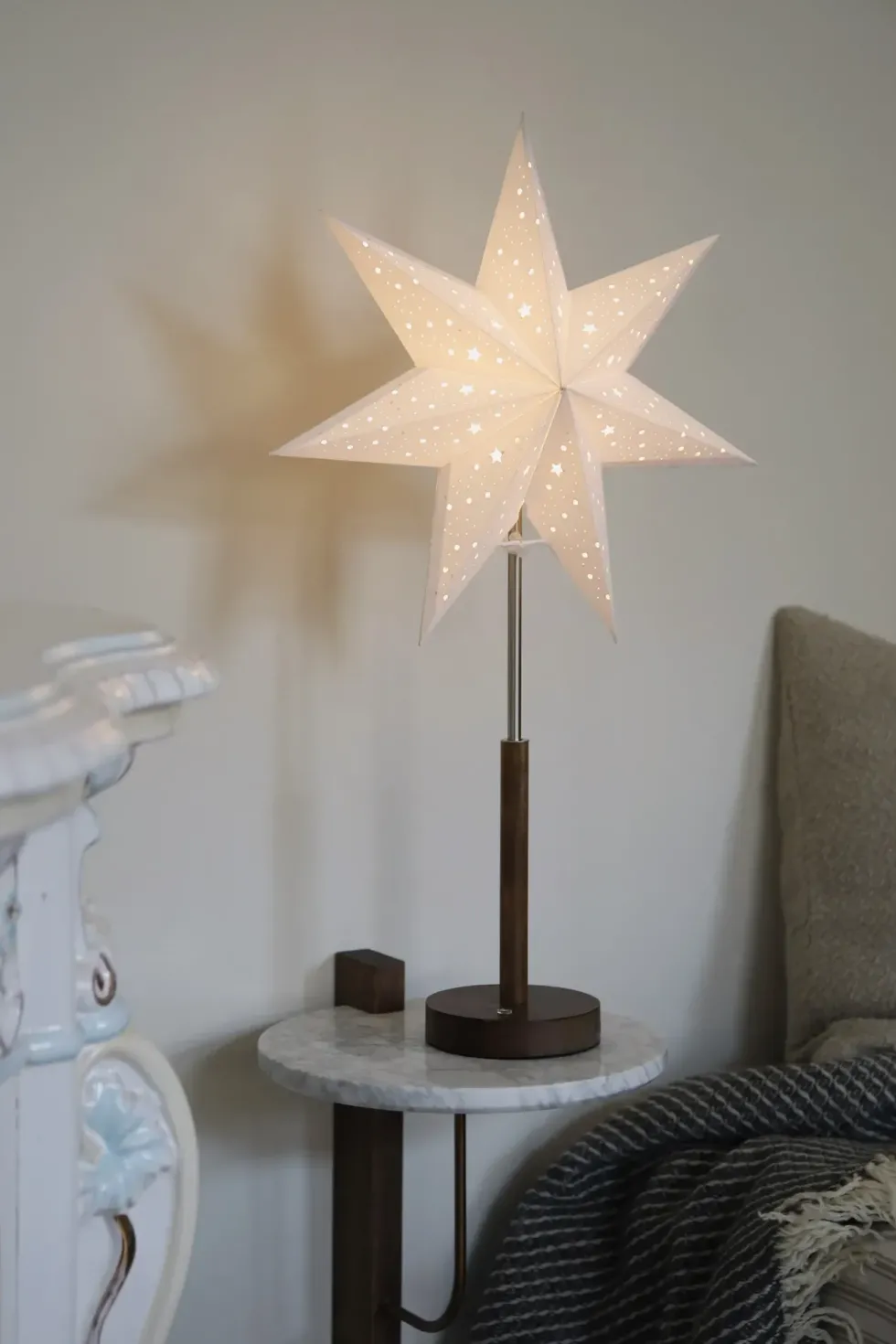 Markslöjd Noella uppladdningsbar adventsstjärna