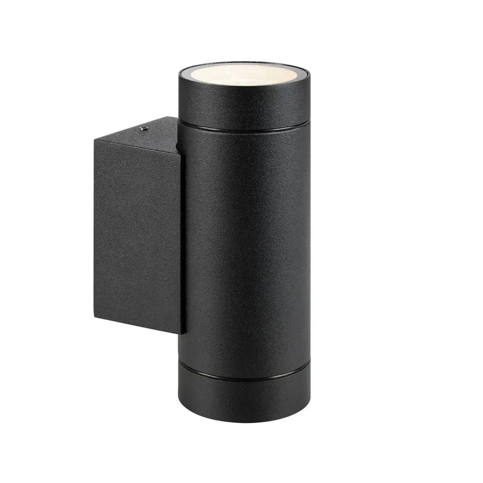 Markslöjd Pipe fasadlampa 2L svart