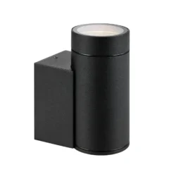 Markslöjd Pipe fasadlampa 1L svart
