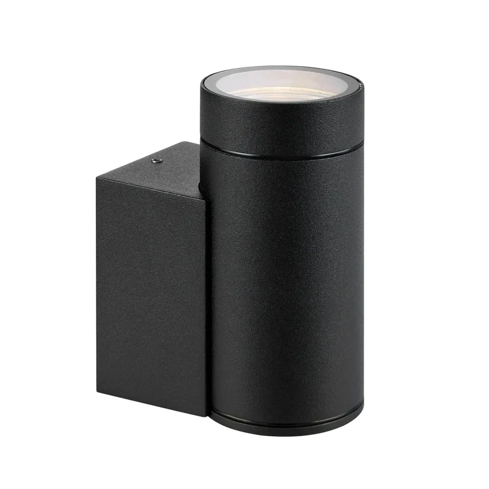 Markslöjd Pipe fasadlampa 1L svart