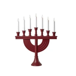 Markslöjd Torpa adventljusstake röd 53 cm