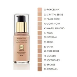 Max Factor Facefinity 3 In 1 Foundation 45 Warm Almond