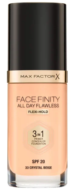 Max Factor Facefinity 3 In 1 Foundation 33 Crystal Beige